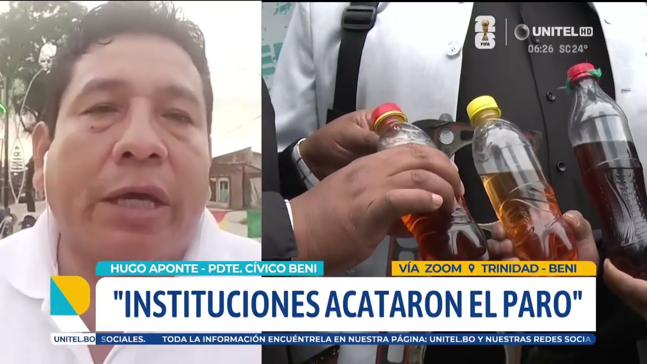 Beni acata un paro cívico de 24 horas para exigir la dotación de la gasolina especial