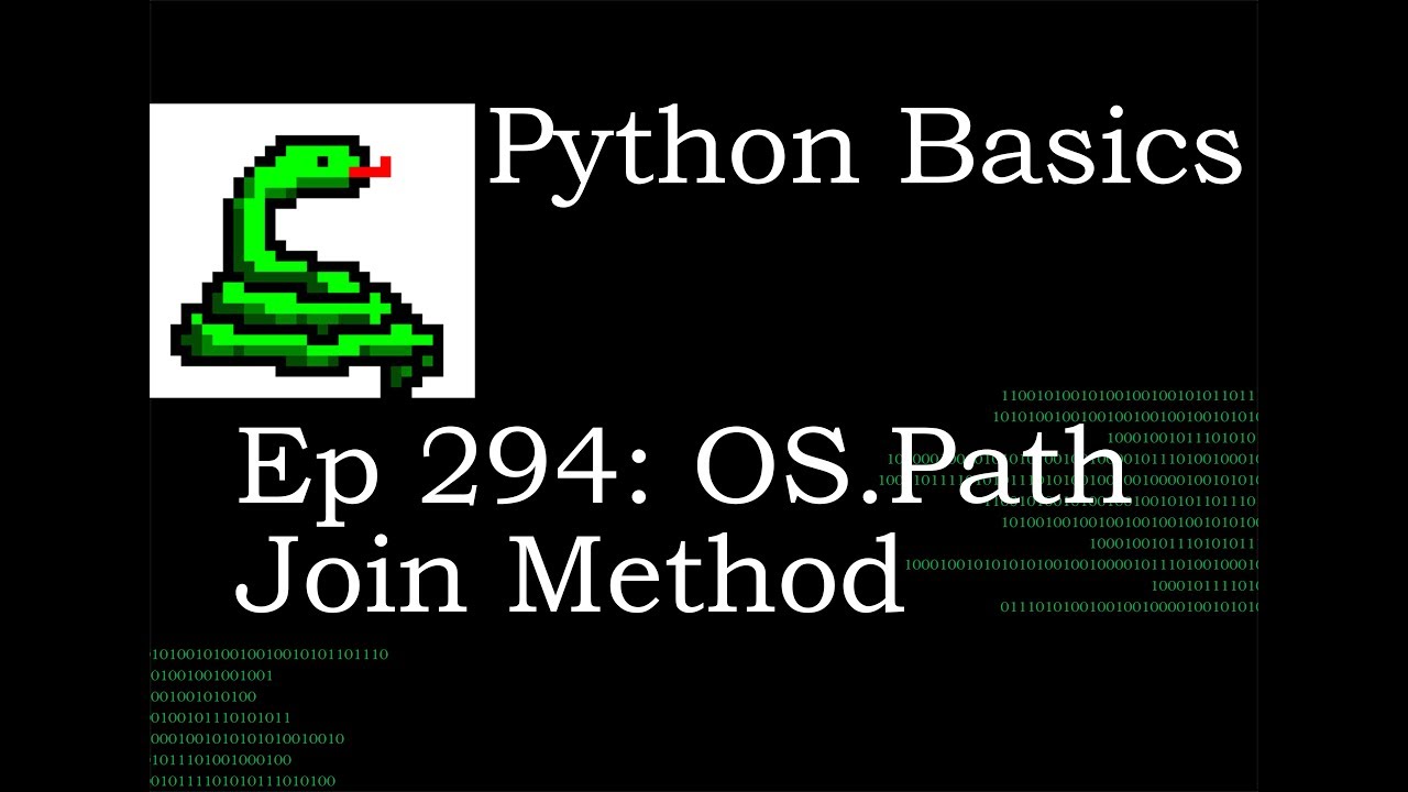 Python Basics OS path Join Method