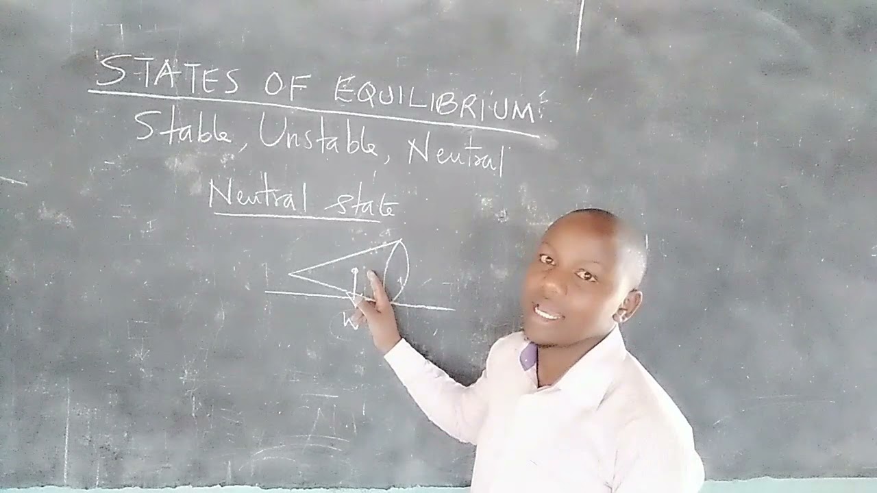 THE STATES OF EQUILIBRIUM AND THE FACTORS AFFECTING THE STABILITY OF AN OBJECT.