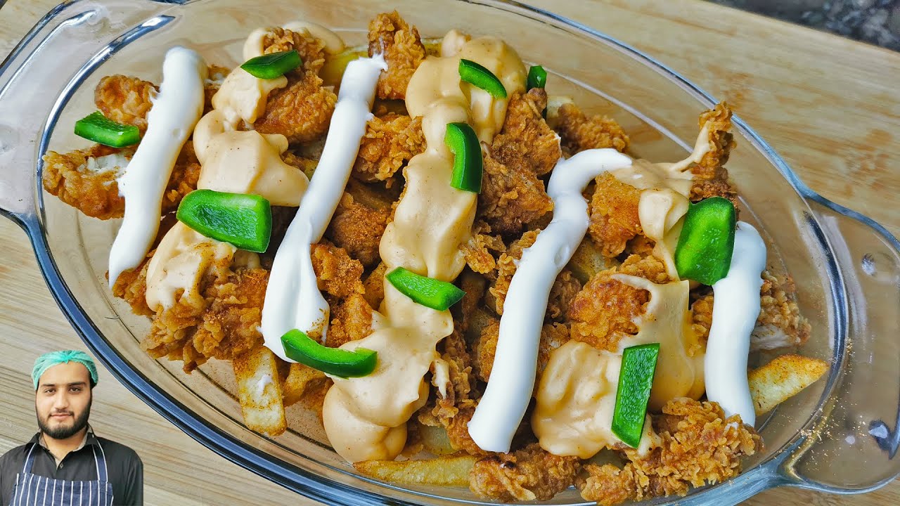 Chicken Zinger Fries Loaded With Cheese Sauce