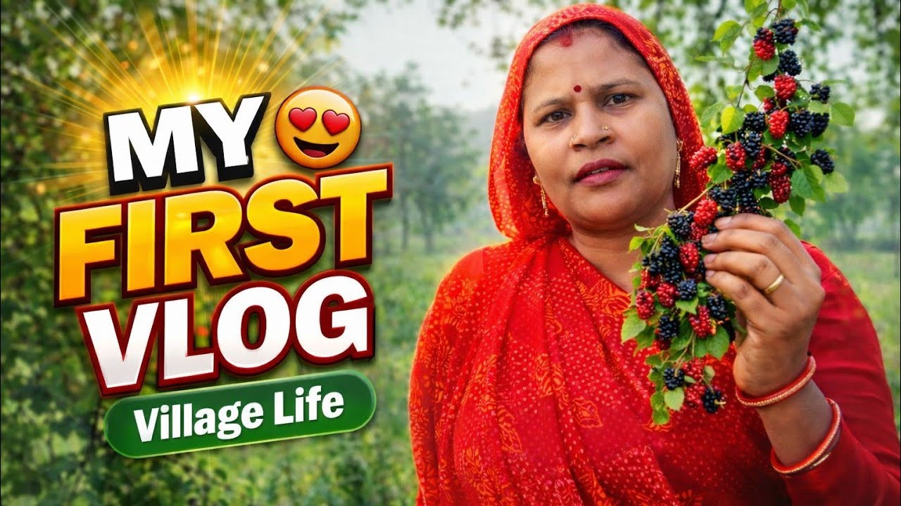  कोई मुझे भी सपोर्ट🙏 करो 😭| Shahtoot Toda | 🍇Village Life India 🥰| #villagelife #firstvlog #village 