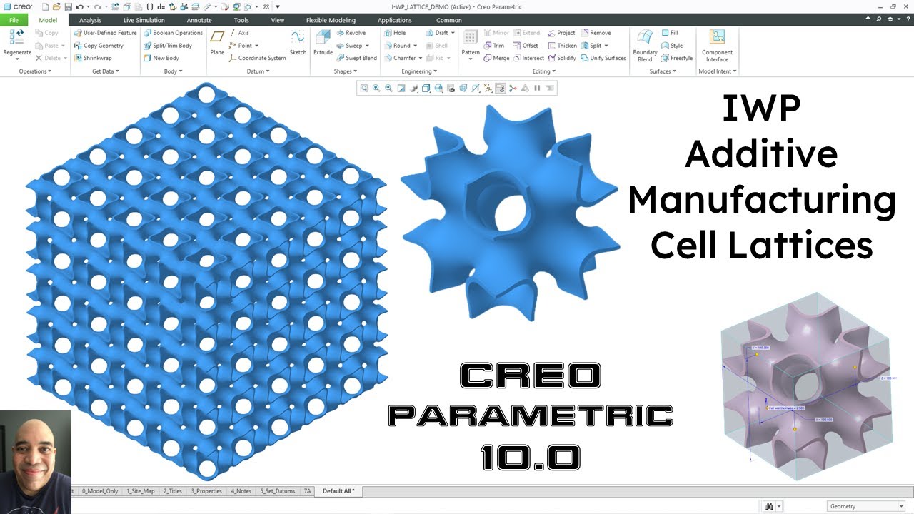 Creo Parametric 10.0 - Formula Driven IWP Lattices - Additive Manufacturing