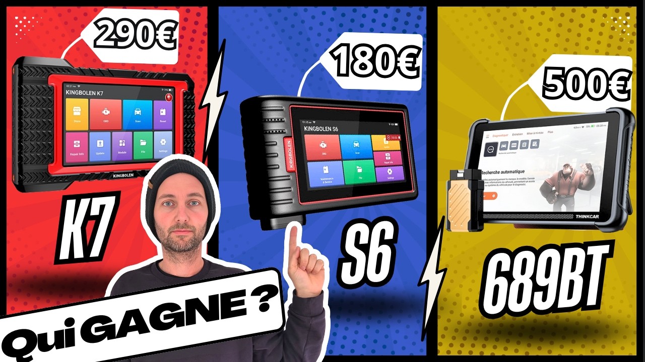 ⚡3 Valises diag - 3 Prix! 🚫 Ne perdez pas 300€ ❌ (KINGBOLEN K7, S6, THINKCAR 689BT)