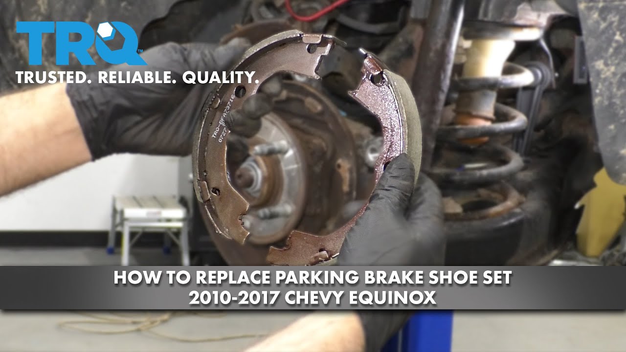 Как заменить комплект колодок стояночного тормоза на Chevrolet Equinox 2010-2017