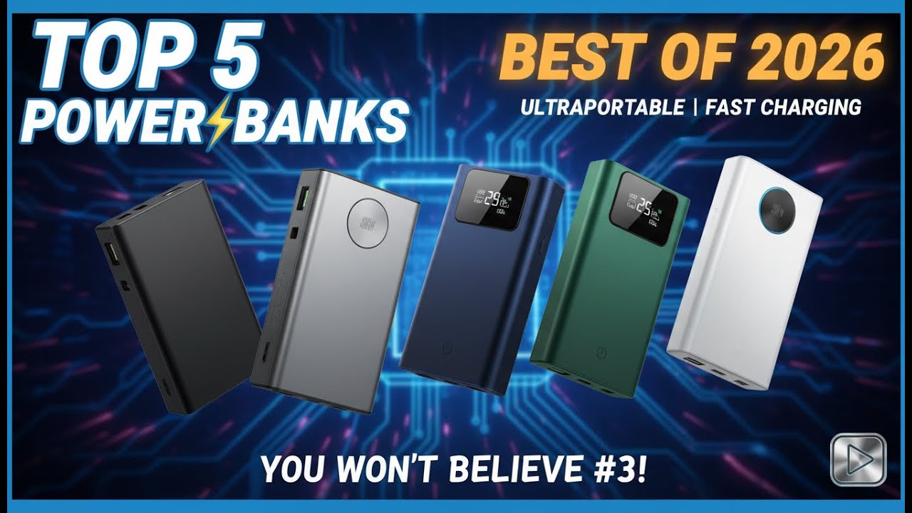 Best Power Bank 2026 🔋 Top 5 Fast Charging Power Banks