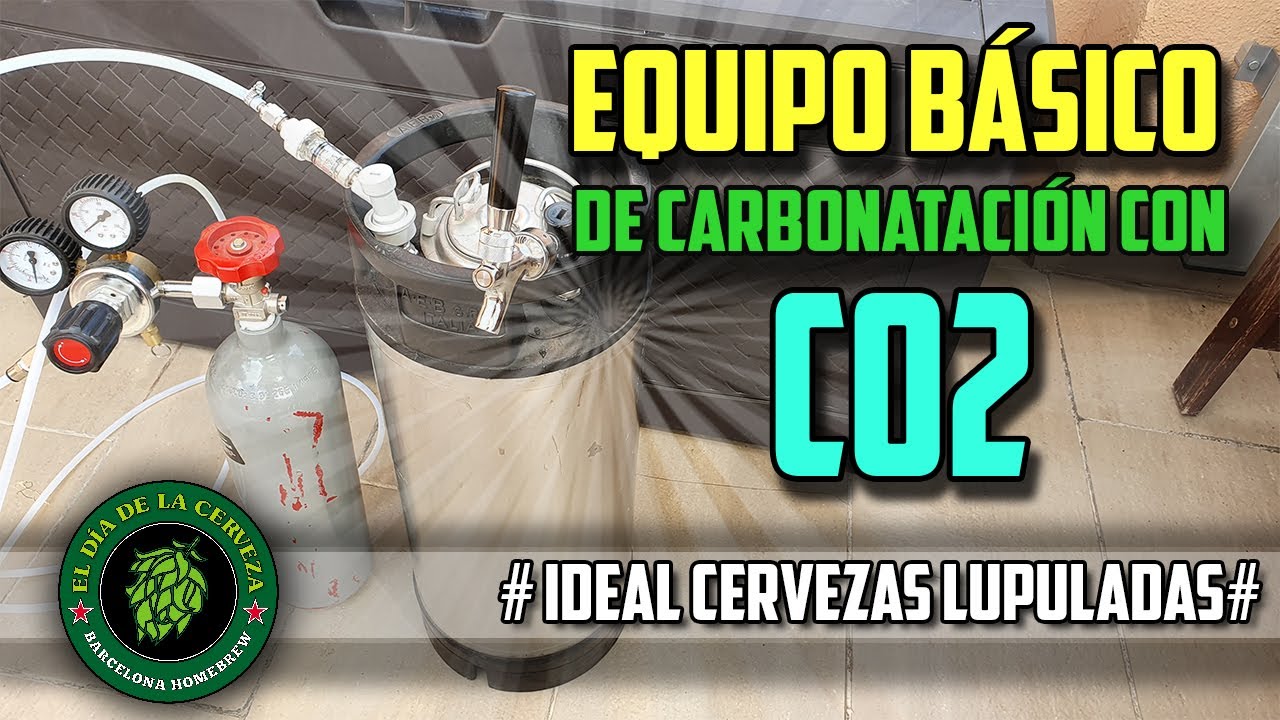 EQUIPO B&Aacute;SICO DE CARBONATACI&Oacute;N CON CO2. C&oacute;mo hacer Cerveza Artesanal en casa.