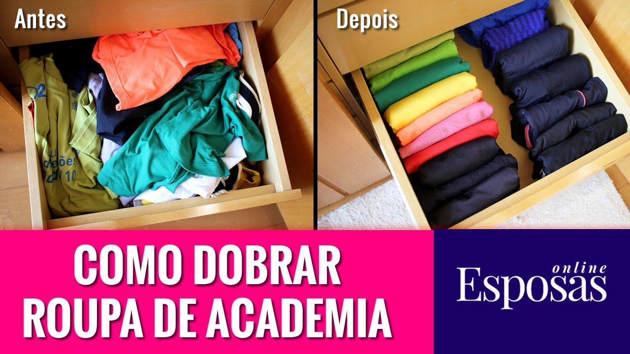 Como Dobrar Roupa de Academia - Dicas de Organização