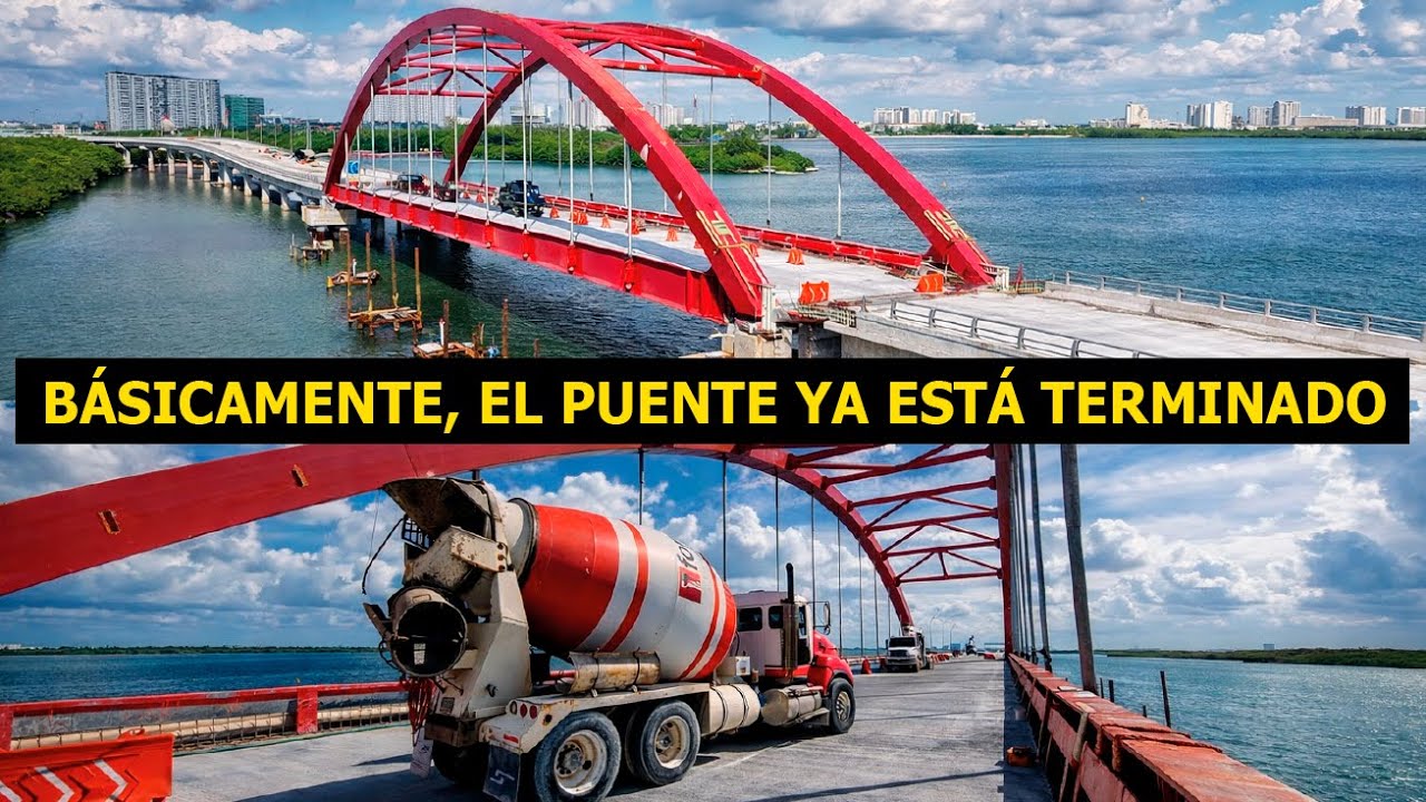 El Puente Nichupté alcanza ya un 92%