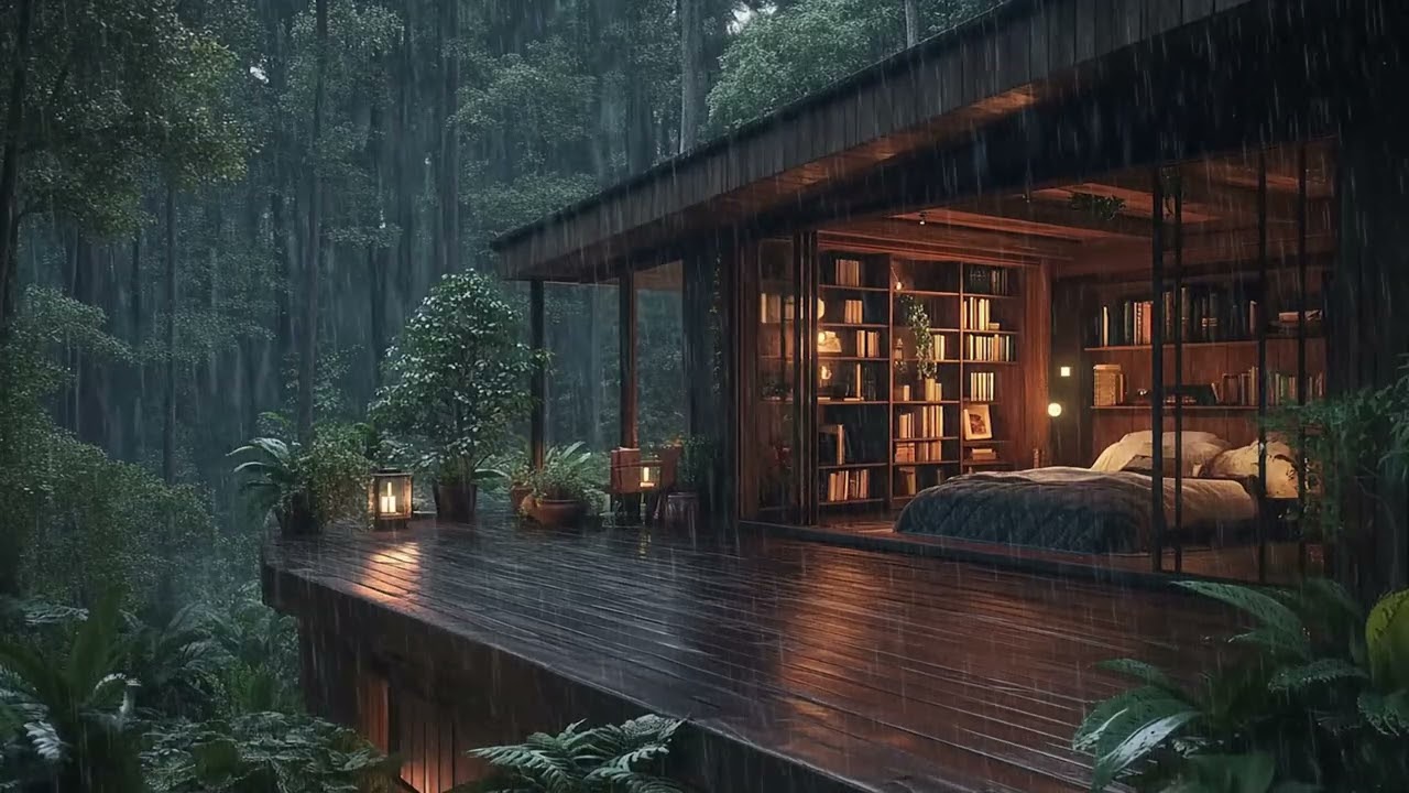 Calm Rain Sounds at Night | Sleep, Relaxation, Study & Stress Ease
