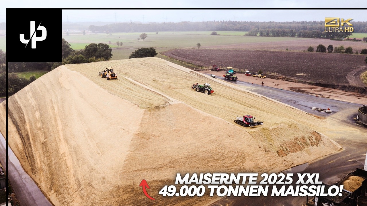 Maisernte 2025 XXL! Gr&ouml;&szlig;ter Maissilo Deutschlands? || JP Agrar
