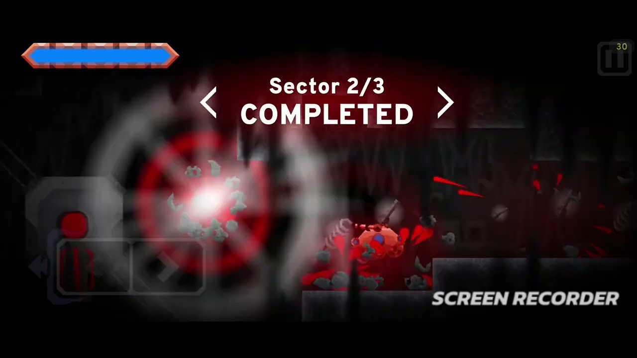 World record(?) speedrun for buffless scrapyard in Corebound 