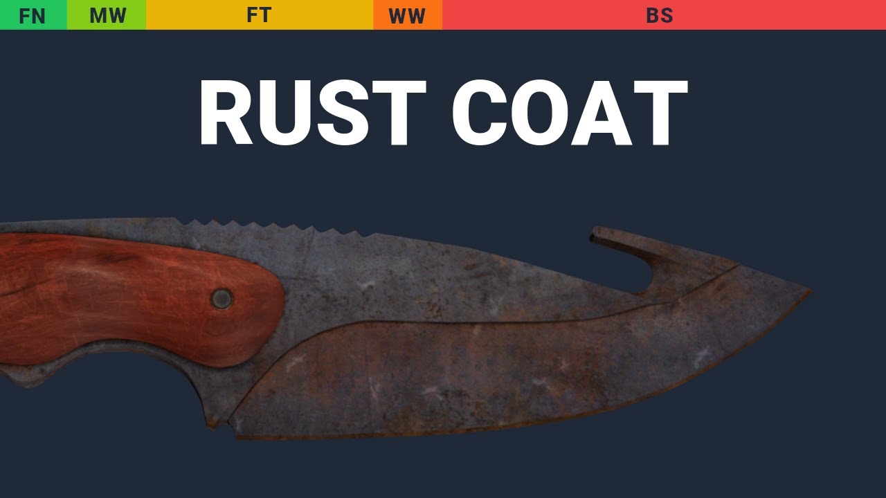 Gut Knife Rust Coat - Skin Float And Wear Preview