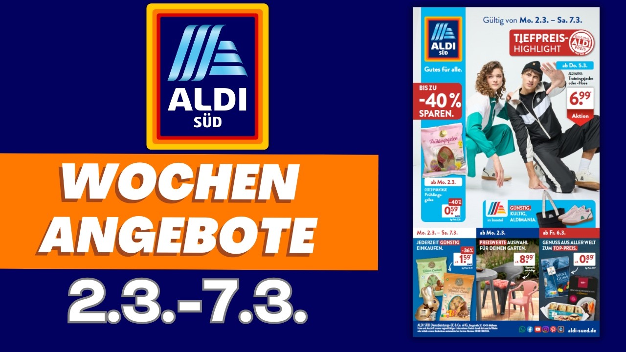 ALDI SÜD Prospekt aktuell 📄 Angebote gültig ab Montag 2.3.2026 | Prospekt Check #aldi #aldisüd