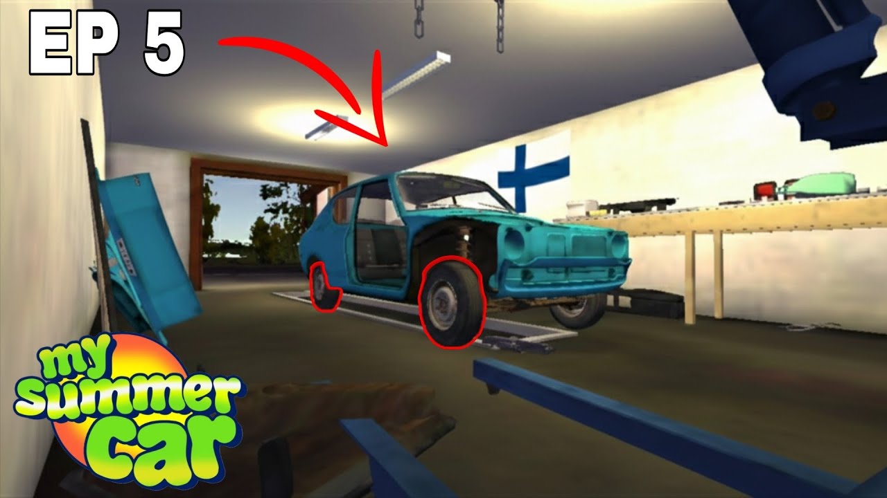 BUSQUEI AS RODAS DO SATSUMA E MONTEI | MY SUMMER CAR MOBILE EP 5