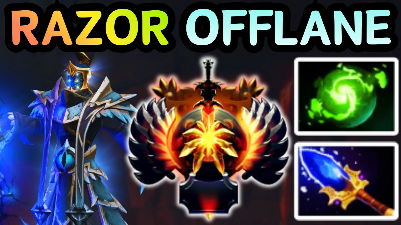 🔥 AGHANIM SCEPTER AND REFRESHER &mdash; RAZOR OFFLANE | DOTA 2 GAMEPLAY 🔥