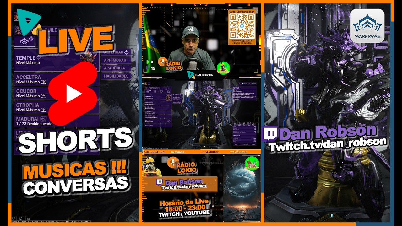 #warframe - Fazendo Build Temple e Abrindo Relíquias com pessoal da Live !!