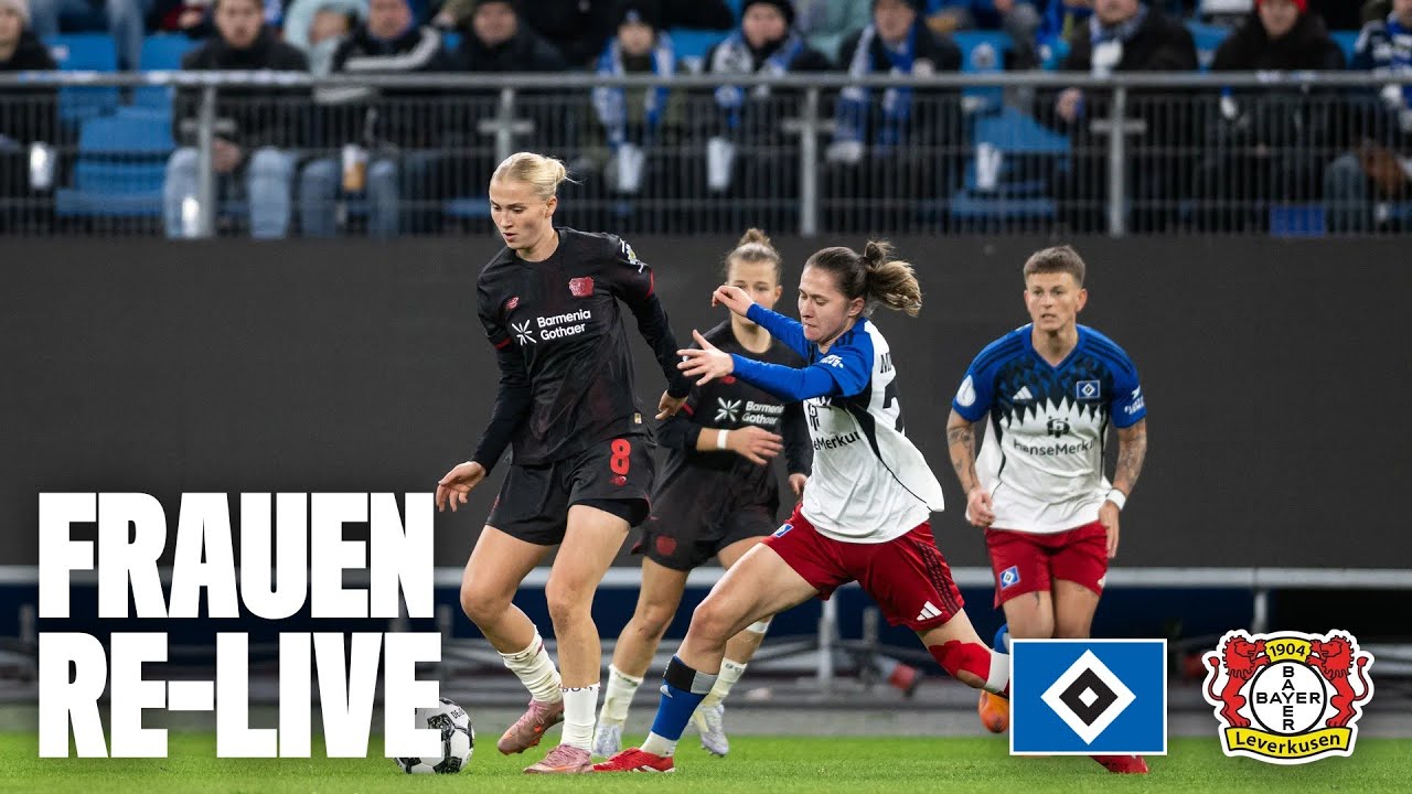 Hamburger SV Frauen 🆚 Bayer 04 Leverkusen Frauen | DFB-Pokal, Achtelfinale (Re-Live)