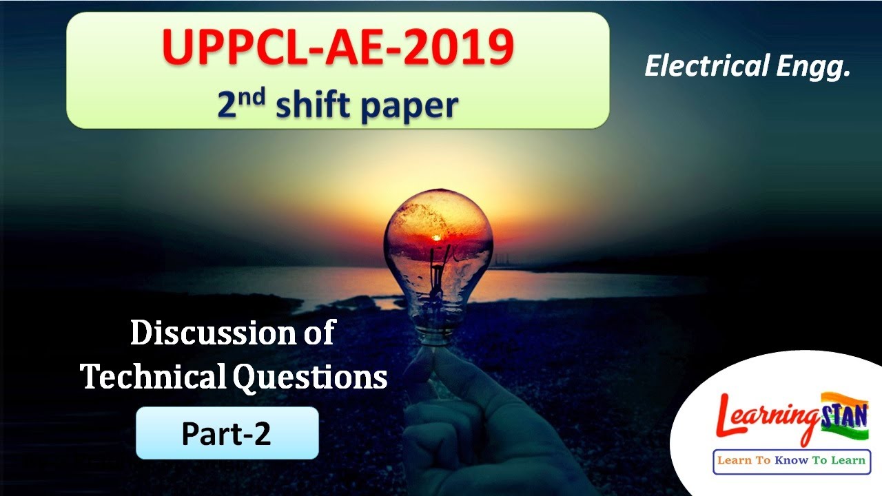 UPPCL-AE 2019 Question paper solution || Technical question discussion || Part-2