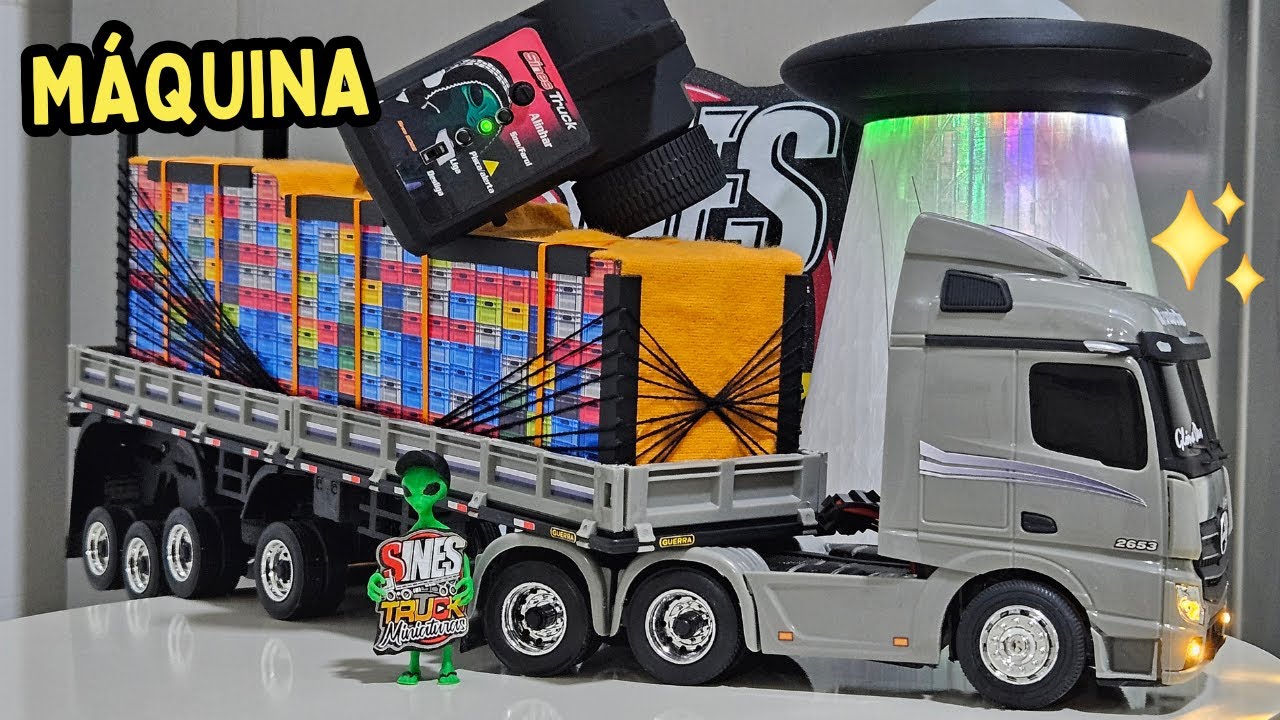 Novo Mini Actros 4 Eixos RC