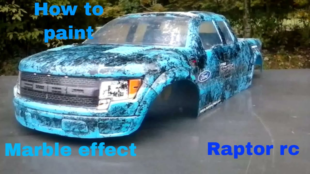 How to paint marble effect on lexan rc body