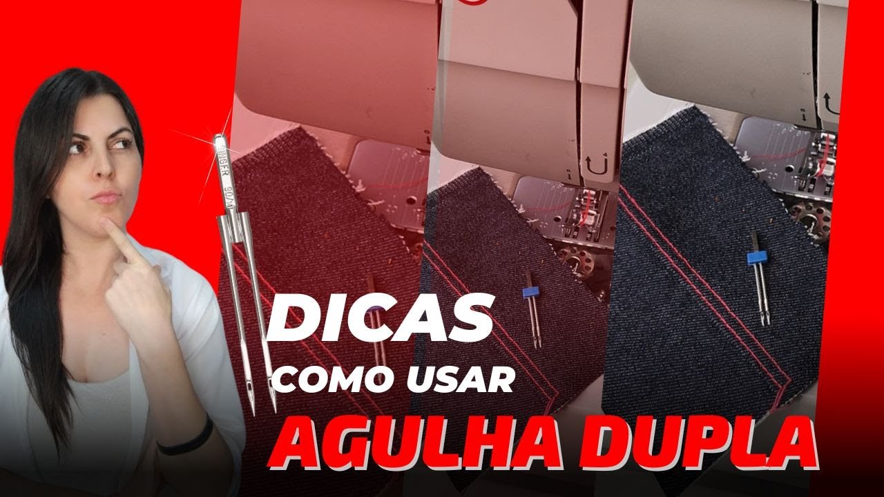 Como usar agulha dupla na máquina doméstica Dicas para iniciantes