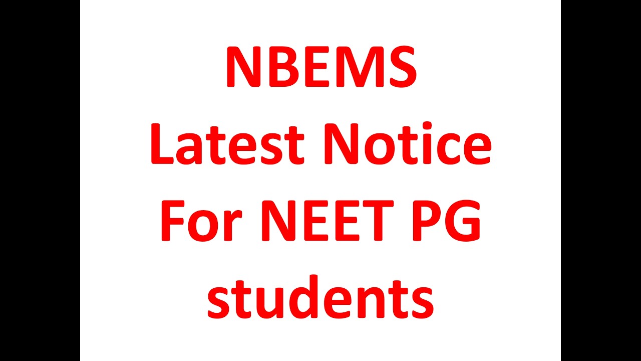 NBEMS latest update neet pg 2025 students, neet pg nbems joining process, neet pg cut off , #neetpg