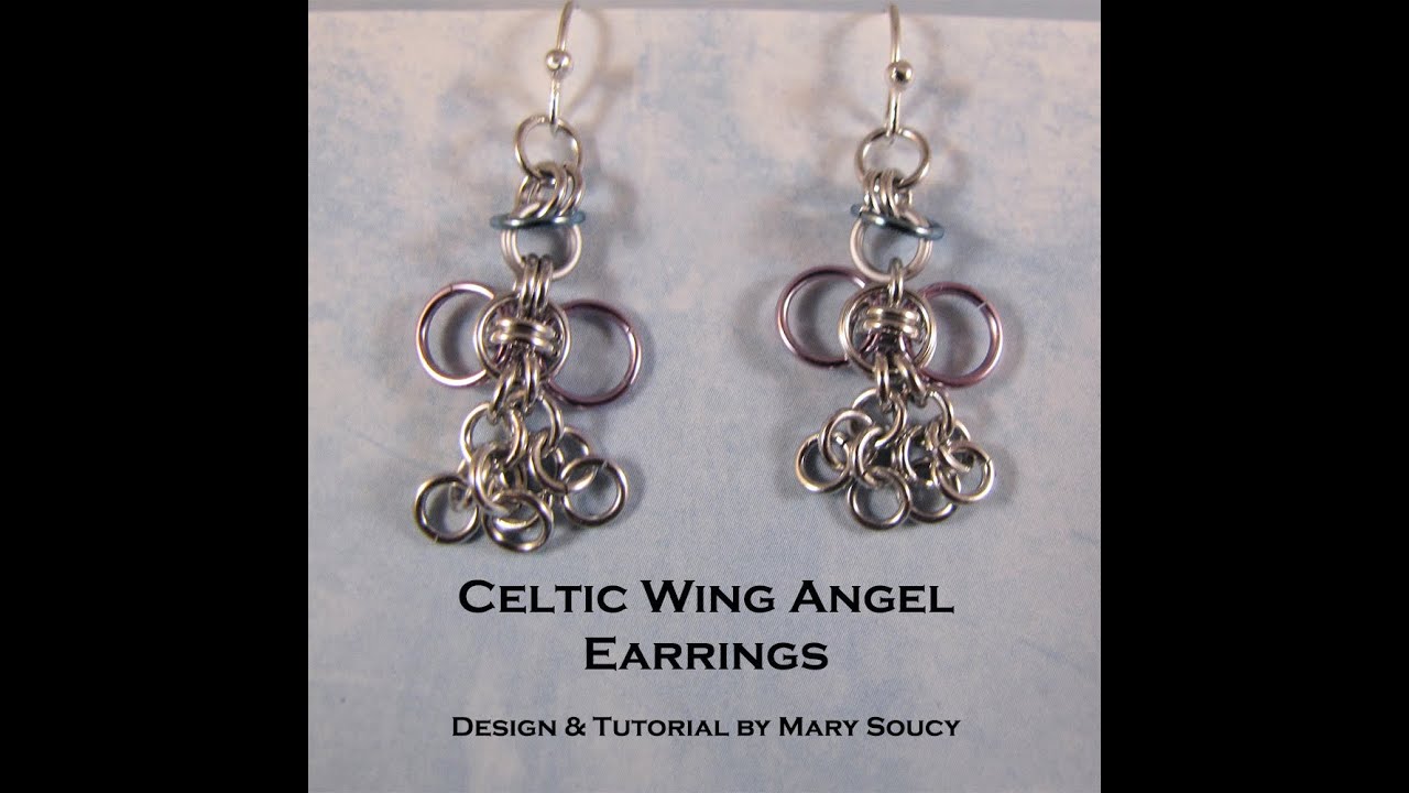 Celtic Wing Angel Earrings