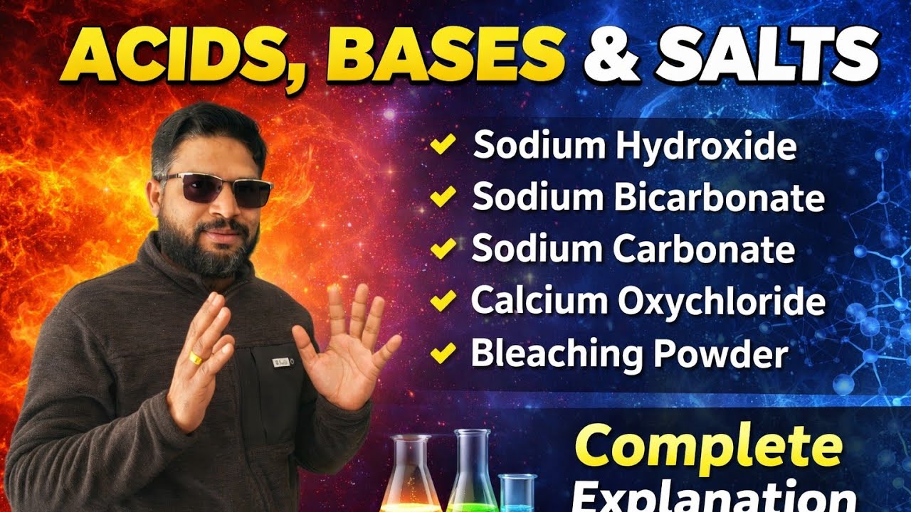 Science Seekho with Rana Sir is live 3 अम्ल क्षार और लवण