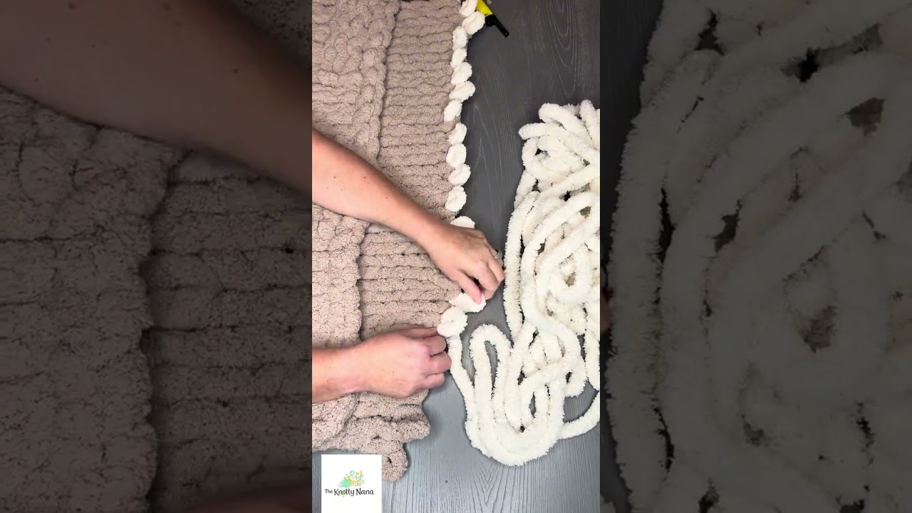 Broken Herringbone Stitch Tutorial for chunky knit blankets