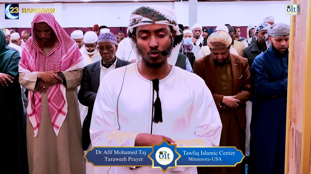 Dr Afif Mohamed- Taj  23rd night of Taraweeh at Tawfiq Islamic Center, Minneapolis- MN USA