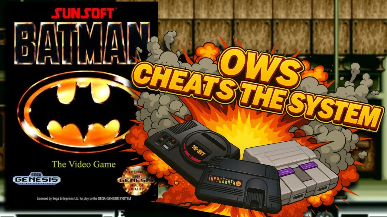 Batman the video game stresses me out Lets play with CHEATS 😁| OWS Cheats the System | Sega Genesis