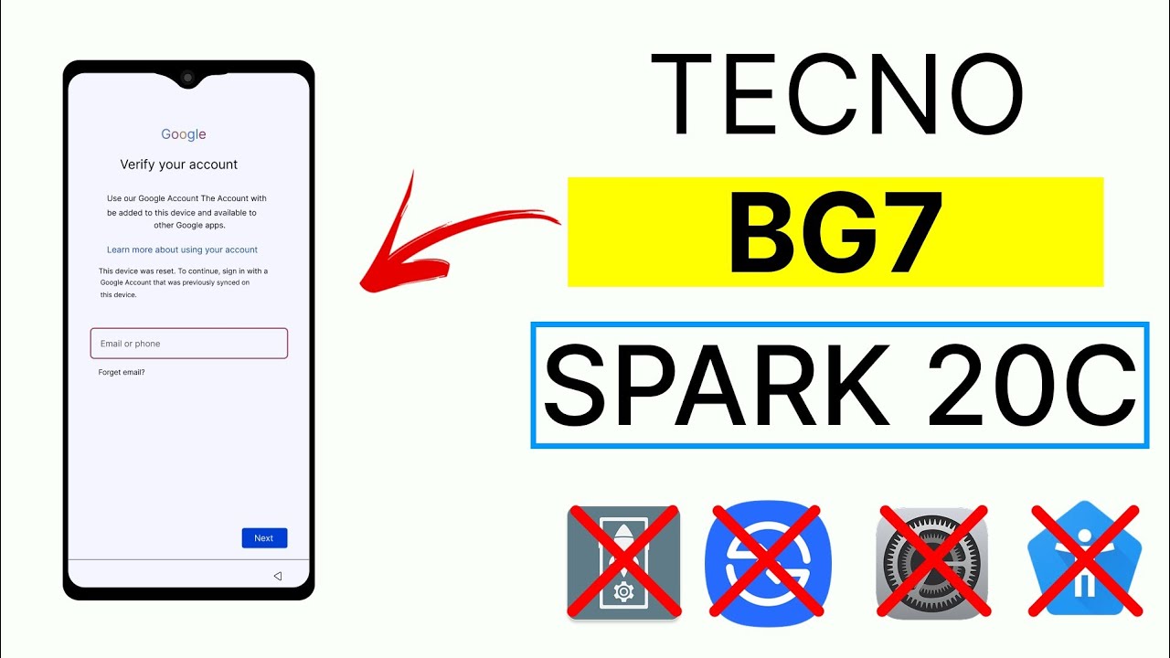 Tecno BG7 (Spark 20c) Frp Bypass 2025 | Apk Not Disable & Share Article Not Open Without Pc