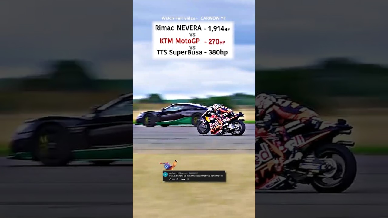 Rimac Nevera vs MotoGP Bike vs Turbo Hayabusa &mdash; Speed Beyond Limits! ⚡🏁