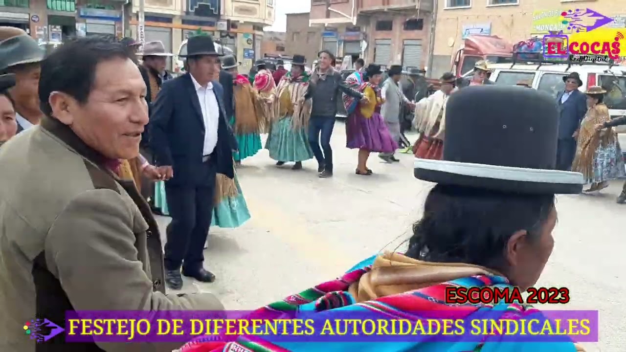 FESTEJO DE AUTORIDADES DE DIFERENTES COMUNIDADES EN MUNICIPIO ESCOMA provincia Camacho 2023