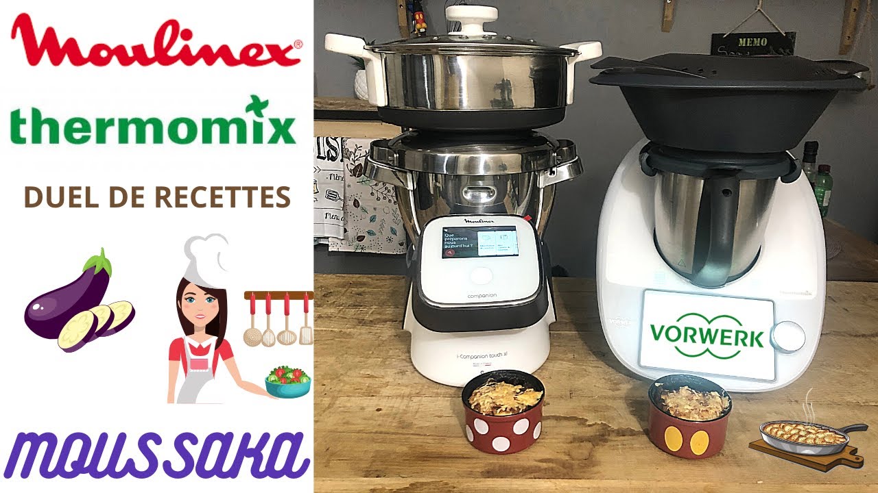 DUEL DE RECETTES : MOUSSAKA ( MOULINEX COMPANION TOUCH VS THERMOMIX TM6 par SandCook&Look )