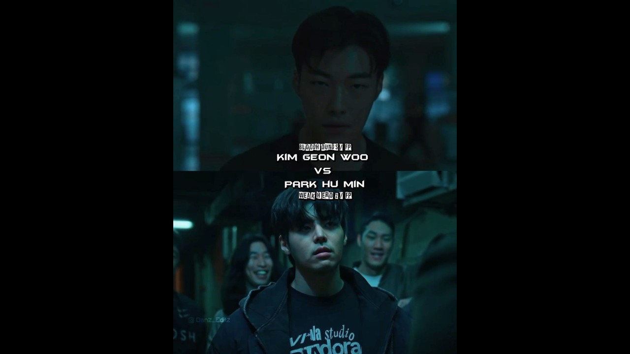 Kim Geon Woo and Kong Woo Jin vs Park Hu Min and Na Baek Jin  #edit #bloodhounds #weakheroclass2