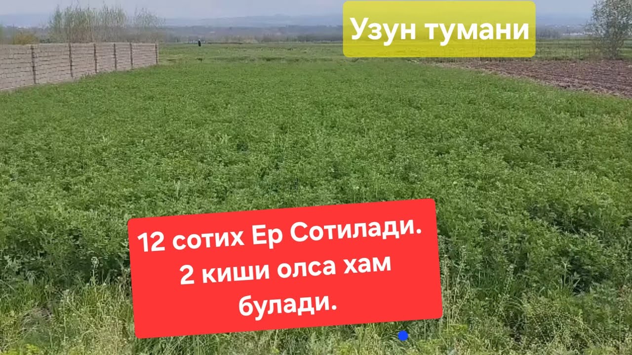 Узун туманида 12 Сотих Ер сотилади.