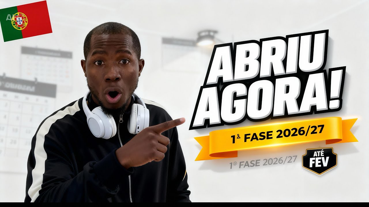 CANDIDATURAS 2026/27 ABERTAS para estudar em Portugal (sem complicar)