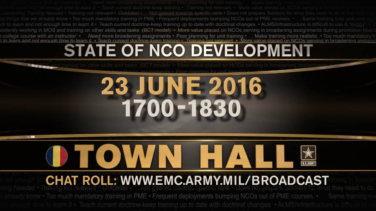 Coming soon: State of NCO Development Town Hall 2