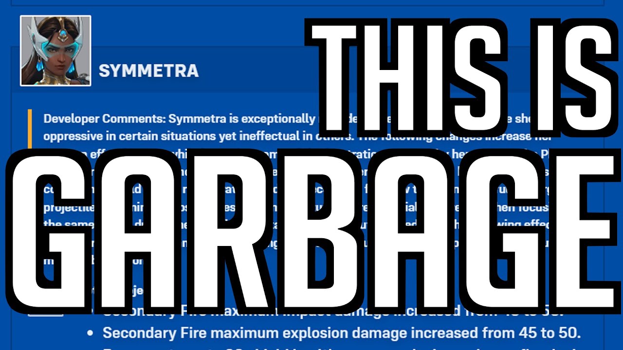 Why this Symmetra rework is GARBAGE: Perspective from a T500 Sym Main