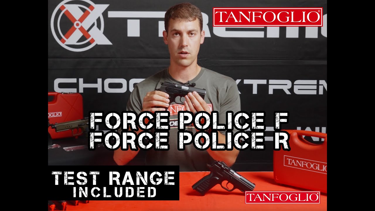 Tanfoglio FORCE POLICE F & FORCE POLICE R - Gun presentation and shooting range test - ENG Language