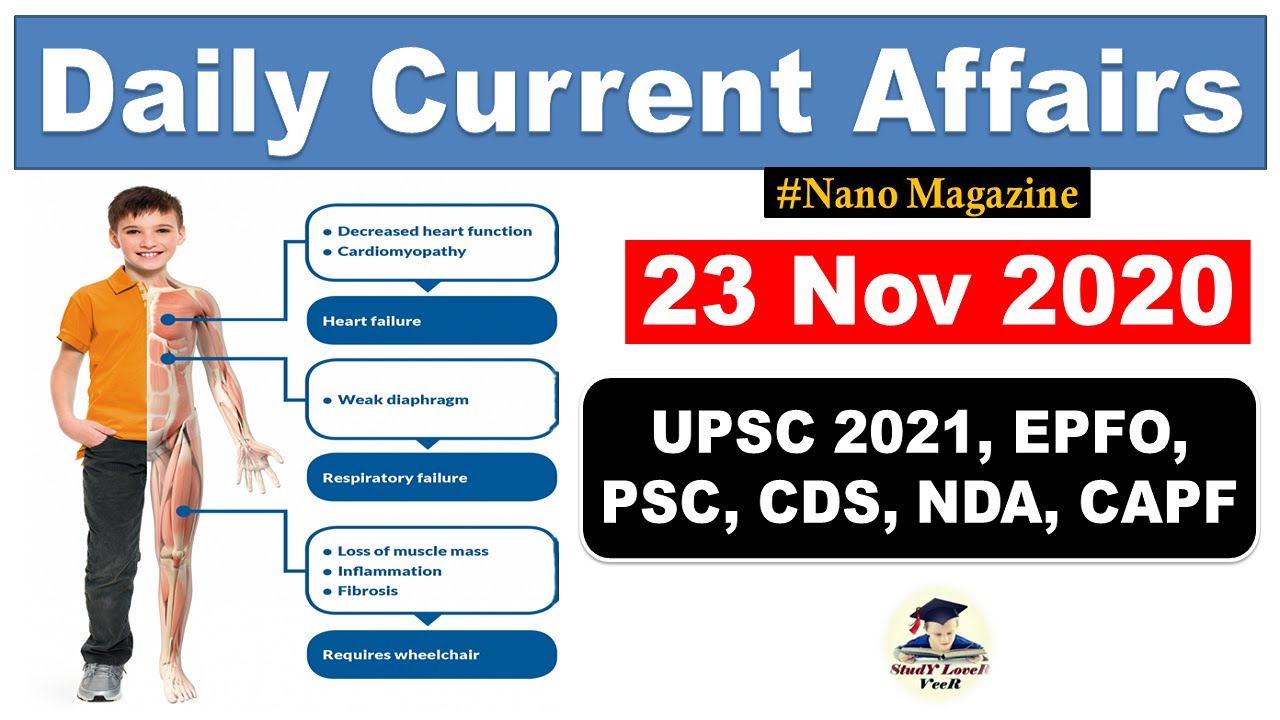 Daily Current Affairs 23 November 2020 | The Hindu | PIB News | Nano Magazine by Veer | UPSC, EPFO