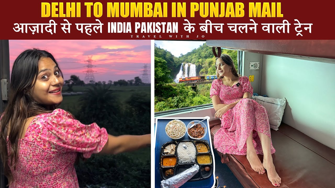 Delhi to Mumbai in Punjab Mail SF express Train 🚂 Ferozpur Mumbai Punjab mail Train Journey