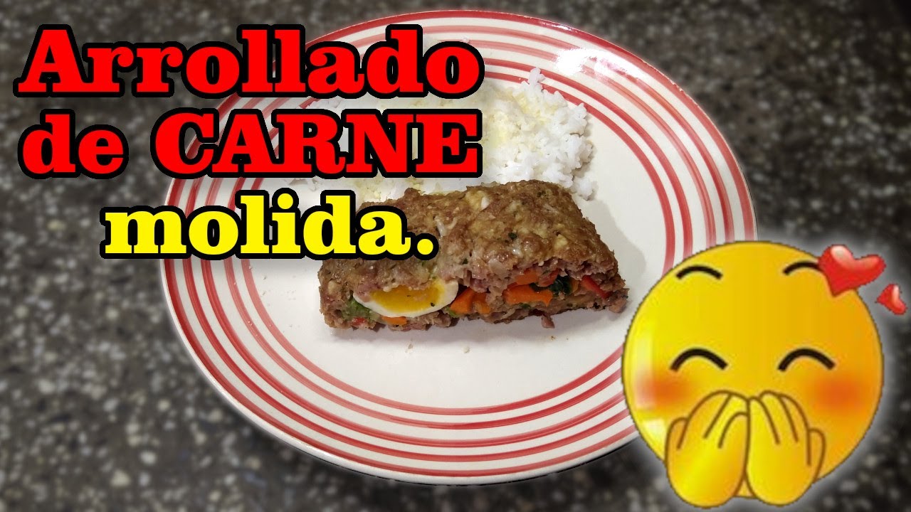 FACIL!! ARROLLADO de CARNE MOLIDA CON VERDURA