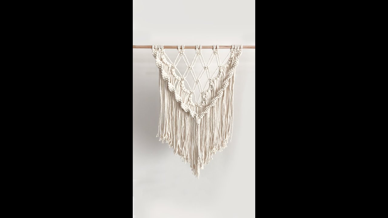 Makrome Duvar S&uuml;s&uuml; Nasıl Yapılır?  #makromeduvars&uuml;s&uuml; #makrome #macrame #macramewallhanging