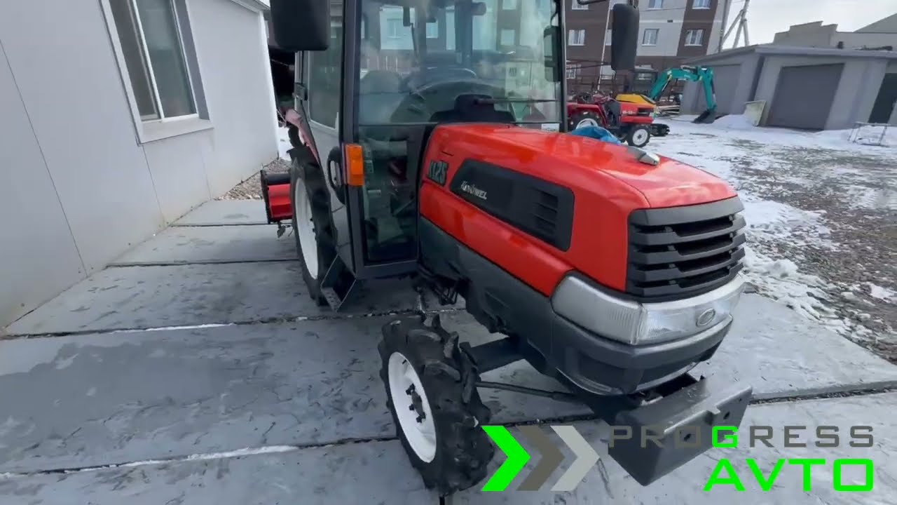 Kubota с кабиной - японский минитрактор Kubota KL-25 купить с кабиной и почвофрезой