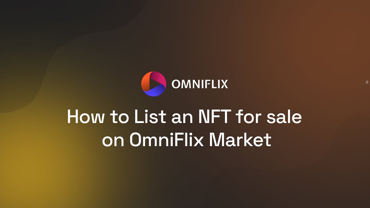 OmniFlix Market - How to list an NFT for sale (walkthrough)