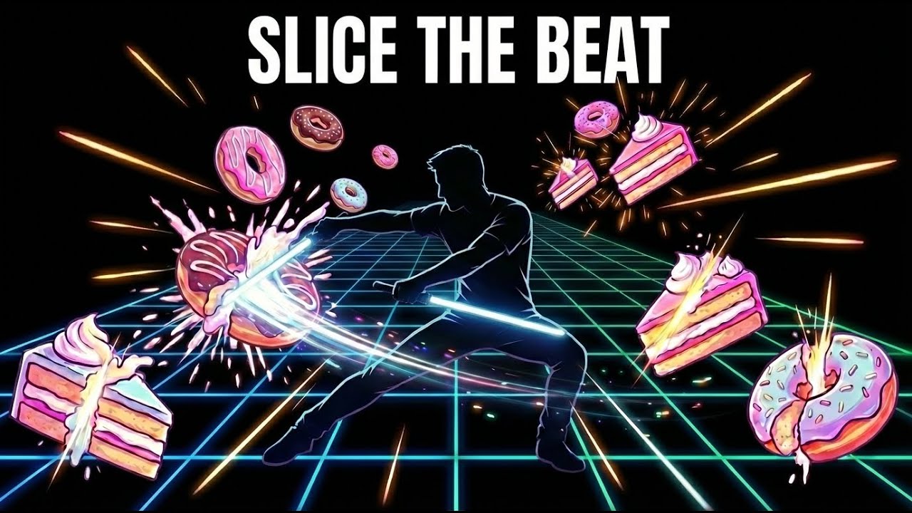 BEAT SABER Immersive Interactive Warm Up | Neon Rhythm Game | Viral Interactive Game 🔥