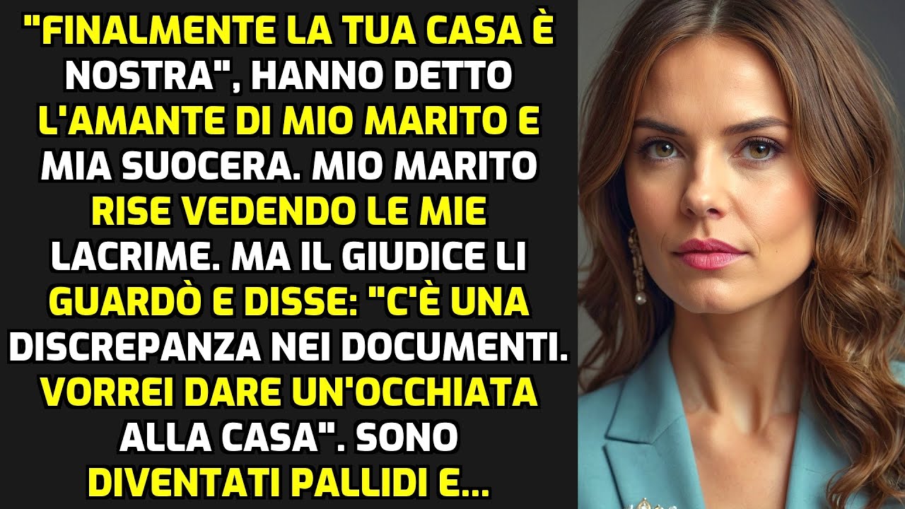 "Finalmente La Tua Casa È Nostra", Dissero L'amante Di Mio Marito E Mia Suocera... STORIE DI VITA