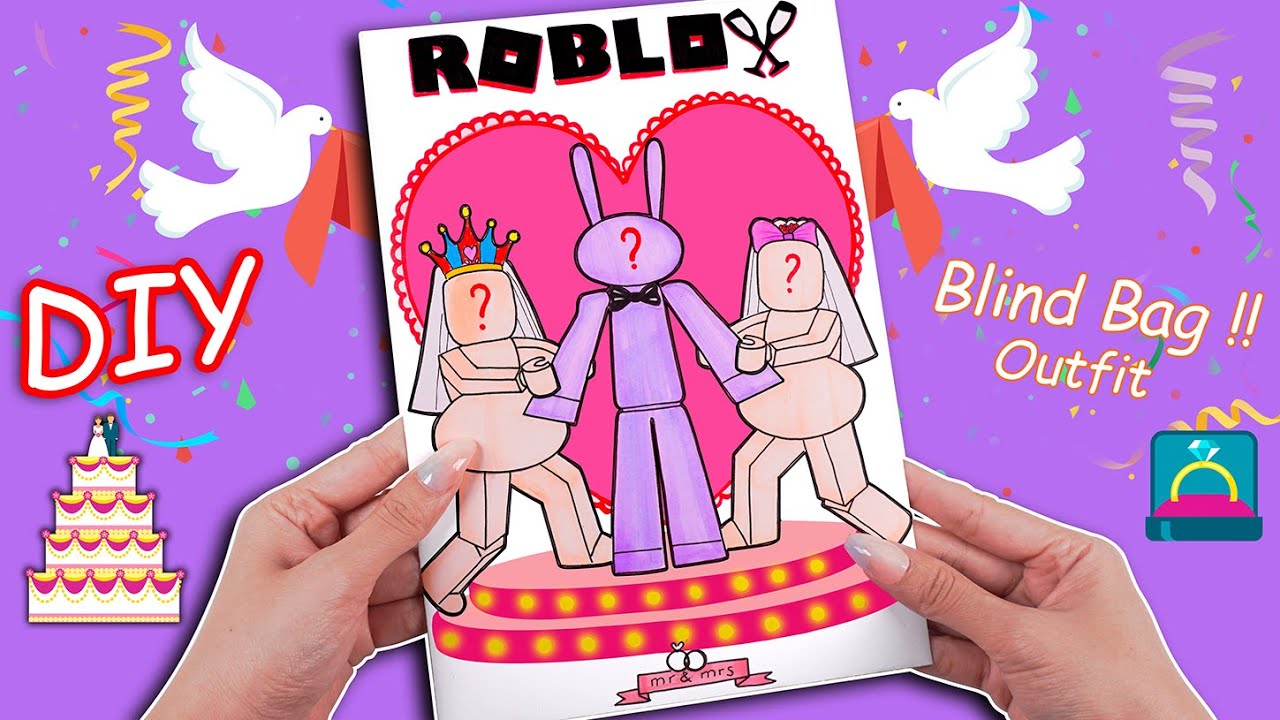 🎪Сделай сам из бумаги 🎪 Пара Джакса и Помни из Roblox | Слепой мешок для беременных ASMR | Удивит...